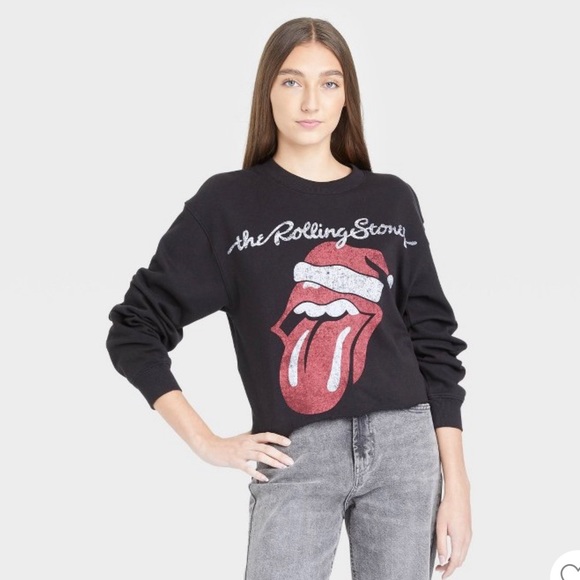 NWT The Rolling Stones Holiday Santa Sweatshirt XL - Picture 1 of 13